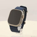【中古】Apple(アップル) 〔展示品〕 Apple Watch Ultra 2 GPS + Cellular 49mm チタニウムケース ブルーオーシャンバ...