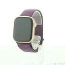 【中古】Apple(アップル) 〔展示品〕 Apple Watch Series 10 GPS 42mm ローズゴールドアルミニウムケース プラムスポーツループ...