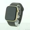 【中古】Apple(アップル) Apple Watch Series 9 GPS + Cellular 45mm ゴールドステンレススチールケース クレイスポー...