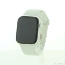 【中古】Apple(アップル) Apple Watch Series 8 GPS 45mm シルバーアルミニウムケース ホワイトスポーツバンド 【344-ud】