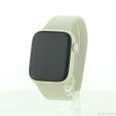 【中古】Apple(アップル) Apple Watch Series 9 GPS 45mm スターライトアルミニウムケース スターライトソロループ 【344-u...
