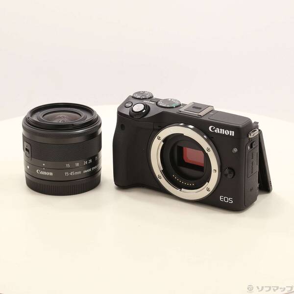 【中古】Canon(キヤノン) EOS M3 EF-M15-45 IS STM レンズキット ブラック 【305-ud】