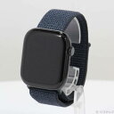 【中古】Apple(アップル) Apple Watch Series 10 GPS 46mm ジェットブラックアルミニウムケース インクスポーツループ 【377...