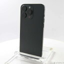 【中古】Apple(アップル) 〔展示品〕 iPhone15 Pro Max 512GB ブラックチタニウム MU6U3J/A SIMフリー 【198-ud】