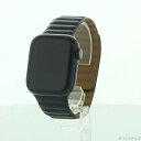 【中古】Apple(アップル) Apple Watch Series 7 GPS 41mm ミッドナイトアルミニウムケース ミッドナイトレザーリンク 【349-...