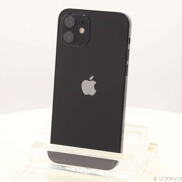 【中古】Apple(アップル) iPhone12 256GB ブラック MGJ03J／A SIMフリー 【297-ud】