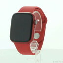 【中古】Apple(アップル) Apple Watch Series 7 GPS 45mm (PRODUCT)REDアルミニウムケース (PRODUCT)RED...