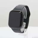 【中古】Apple(アップル) Apple Watch Series 10 GPS 42mm ジェットブラックアルミニウムケース ブラックスポーツバンド 【34...