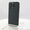 【中古】Apple(アップル) iPhone16 Pro Max 512GB ブラックチタニウム MYWL3J/A SIMフリー 【262-ud】