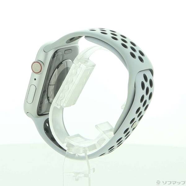【中古】Apple(アップル) Apple Watch Series 5 GPS + Cellular 44mm シルバーアルミニウムケース ピュアプラチナム／ブラックNikeスポーツバンド 【377-ud】