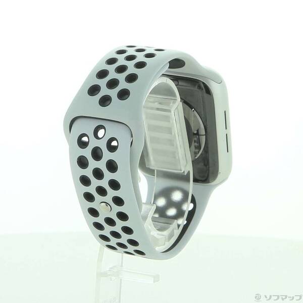 【中古】Apple(アップル) Apple Watch Series 5 GPS + Cellular 44mm シルバーアルミニウムケース ピュアプラチナム／ブラックNikeスポーツバンド 【377-ud】