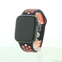 【中古】Apple(アップル) Apple Watch SE 第1世代 GPS 44mm スペースグレイアルミニウムケース ブルーブラック/ブライトマンゴーNi...