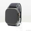 【中古】Apple(アップル) Apple Watch Ultra 2 GPS + Cellular 49mm ブラックチタニウムケース ブラックトレイルループ...