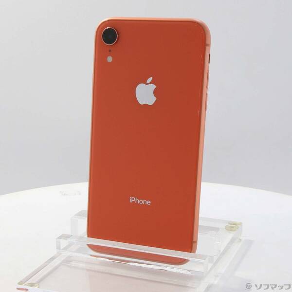 【中古】Apple(アップル) iPhoneXR 128GB コーラル MT0T2J／A SoftBank 【258-ud】