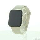 【中古】Apple(アップル) Apple Watch SE 第2世代 GPS 44mm スターライトアルミニウムケース スターライトスポーツバンド 【297-...