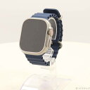 【中古】Apple(アップル) Apple Watch Ultra 2 GPS + Cellular 49mm チタニウムケース ブルーオーシャンバンド 【34...