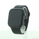 【中古】Apple(アップル) Apple Watch Series 10 GPS 46mm ジェットブラックアルミニウムケース ブラックスポーツバンド 【37...