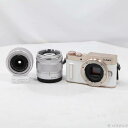 【中古】Panasonic(パナソニック) LUMIX DC-GF 10WA-W ダブルズームキット ホワイト 【381-ud】(2)