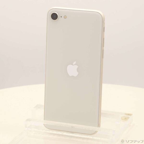 【中古】Apple(アップル) iPhone SE 第3世代 128GB スターライト MMYG3J/A SIMフリー 【348-ud】