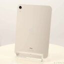 【中古】Apple(アップル) iPad mini 第6世代 64GB スターライト MK7P3J/A Wi-Fi 【196-ud】