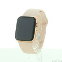 【中古】Apple(アップル) Apple Watch SE 第1世代 GPS 40mm ゴールドアルミニウムケース ピンクサンドスポーツバンド 【344-ud...