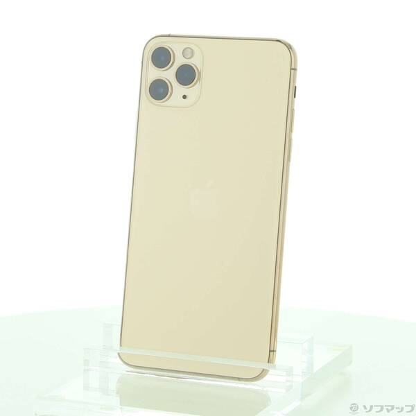 【中古】Apple(アップル) iPhone11 Pro Max 256GB ゴールド MWHL2J/A SIMフリー 【269-ud】