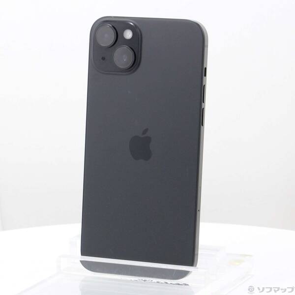 【中古】Apple(アップル) 〔展示品〕 iPhone15 Plus 256GB ブラック MU0F3J/A SIMフリー 【258-ud】