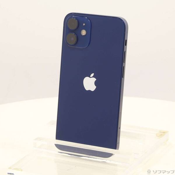 【中古】Apple(アップル) iPhone12 mini 64GB ブルー MGAP3J/A SIMフリー 【371-ud】