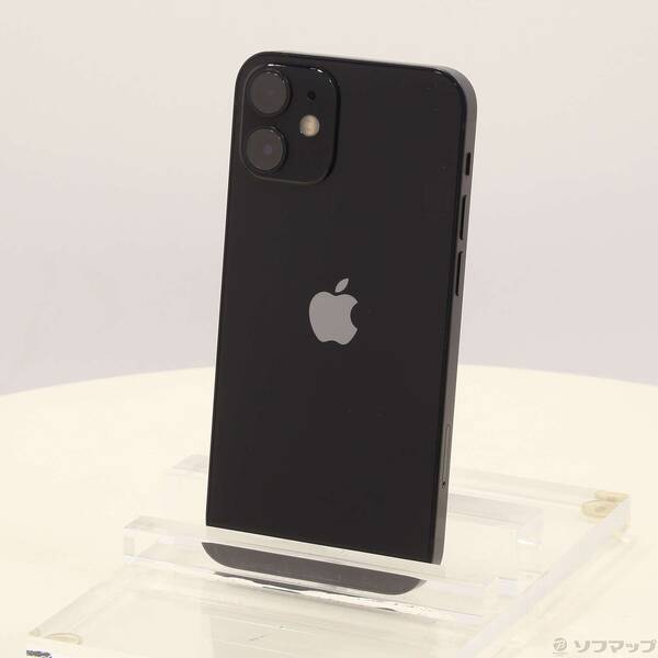【中古】Apple(アップル) iPhone12 mini 64GB ブラック MGA03J/A SIMフリー 【371-ud】