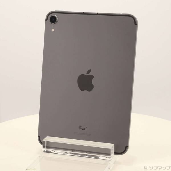 【中古】Apple(アップル) iPad mini 第6世代 64GB スペースグレイ MK893J/A auロック解除SIMフリー 【196-ud】