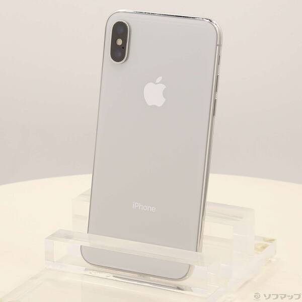 【中古】Apple(アップル) iPhoneX 256GB シルバー MQC22J/A SIMフリー 【262-ud】