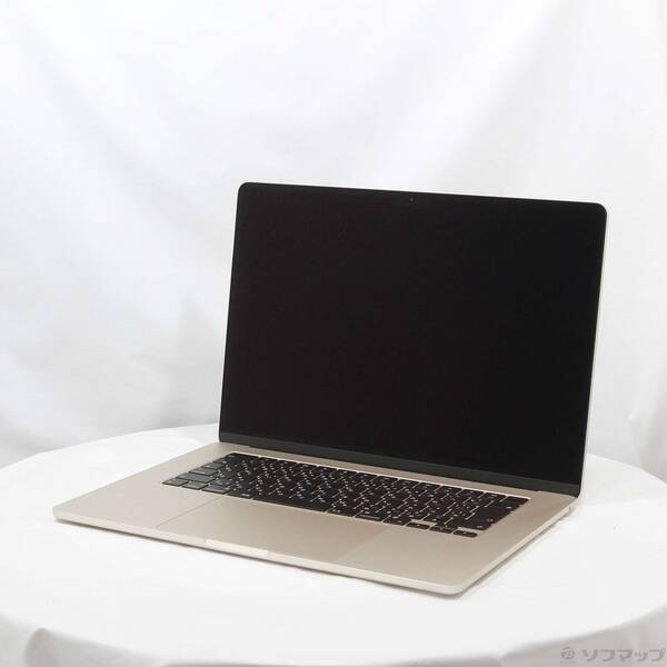 【中古】Apple(アップル) MacBook Air 15.3-inch Early-2024 MC9F4J／A Apple M3 8コアCPU_10コアGPU 16GB SSD256GB スターライト 〔15.4 Sequoia〕 【258-ud】