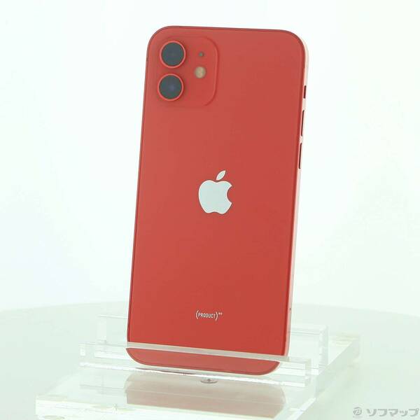 【中古】Apple(アップル) iPhone12 64GB プロダクトレッド MGHQ3J/A SIMフリー 【262-ud】