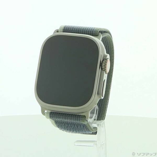 【中古】Apple(アップル) 〔展示品〕 Apple Watch Ultra 2 GPS + Cellular 49mm チタニウムケース グリーン/グレイトレイルループ 【344-ud】