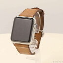 【中古】Apple(アップル) Apple Watch Series 2 38mm ステンレススチールケース サドルブラウンクラシックバックル 【262-ud】(2)