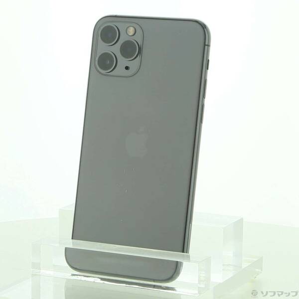 【中古】Apple(アップル) iPhone11 Pro 256GB スペースグレイ MWC72J／A SoftBank 【198-ud】
