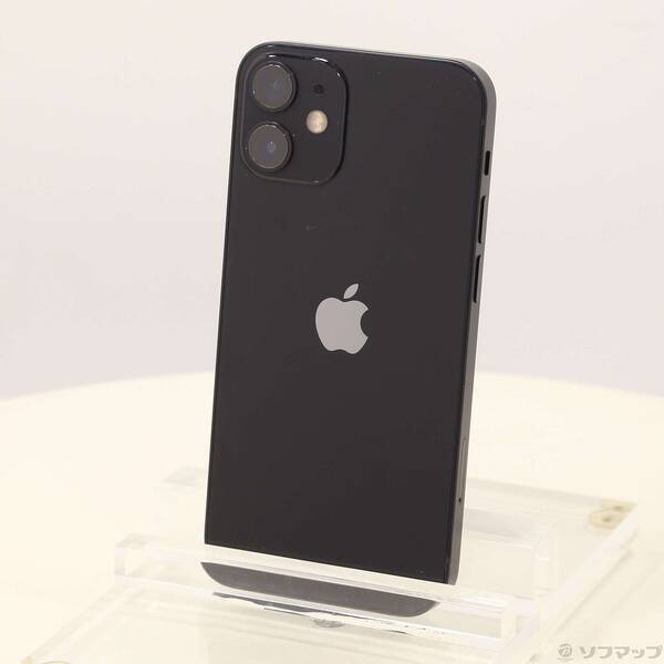 【中古】Apple(アップル) iPhone12 mini 64GB ブラック MGA03J/A SIMフリー 【371-ud】