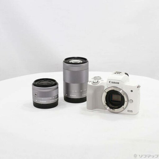 【中古】Canon(キヤノン) EOS Kiss M2 ダブルズームキット ホワイト 【251-ud】 【中古】Canon(キヤノン) EOS Kiss M2 ダブルズームキット ホワイト 【251-ud】