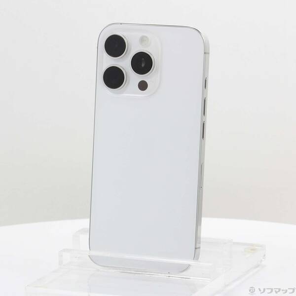 【中古】Apple(アップル) iPhone16 Pro 128GB ホワイトチタニウム MYMW3J/A SIMフリー 【344-ud】