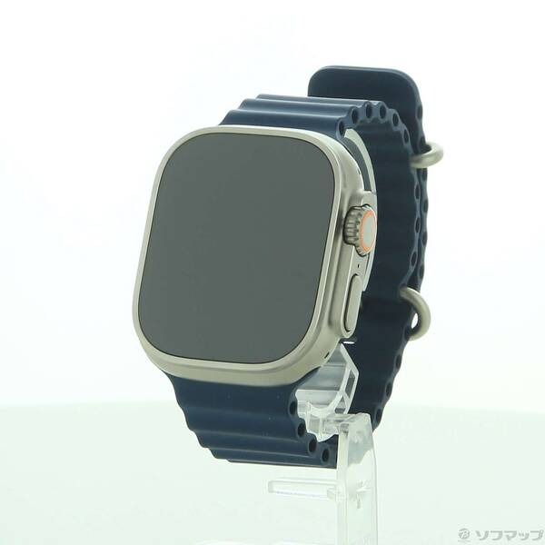 【中古】Apple(アップル) Apple Watch Ultra 2 GPS + Cellular 49mm チタニウムケース ブルーオーシャンバンド 【295-ud】