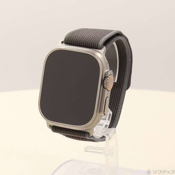 【中古】Apple(アップル) Apple Watch Ultra 2 GPS + Cellular 49mm チタニウムケース ブルー/ブラックトレイルループ 【251-ud】