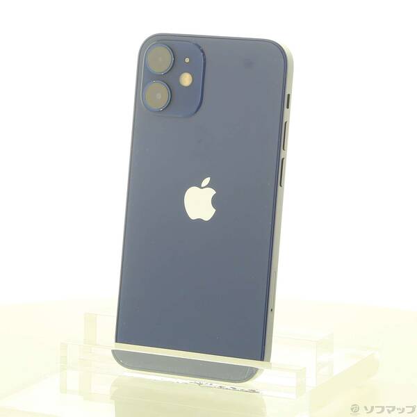 【中古】Apple(アップル) iPhone12 mini 64GB ブルー MGAP3J/A SIMフリー 【377-ud】