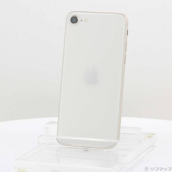 【中古】Apple(アップル) iPhone SE 第3世代 64GB スターライト MMYD3J／A SIMフリー 【297-ud】