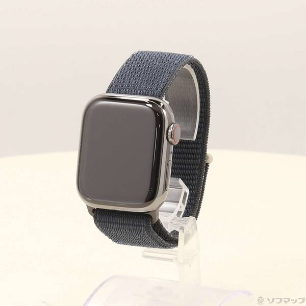 【中古】Apple(アップル) Apple Watch Series 9 GPS + Cellular 41mm グラファイトステンレススチールケース ミッドナイトスポーツループ 【297-ud】