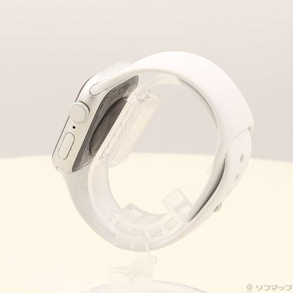 【中古】Apple(アップル) Apple Watch SE 第1世代 GPS 40mm シルバーアルミニウムケース ホワイトスポーツバンド 【348-ud】
