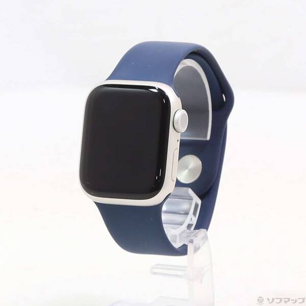 【中古】Apple(アップル) Apple Watch Series 7 GPS 41mm スターライトアルミニウムケース アビスブルースポーツバンド 【262-ud】
