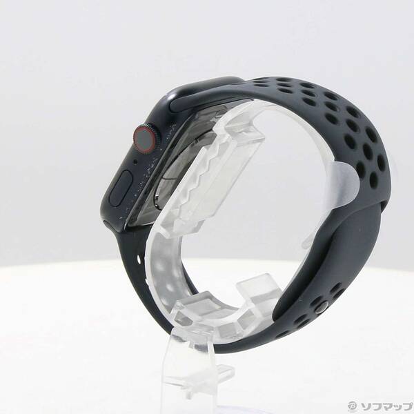 【中古】Apple(アップル) Apple Watch Series 7 Nike GPS + Cellular 45mm ミッドナイトアルミニウムケース アンスラサイト／ブラックNikeスポーツバンド 【269-ud】