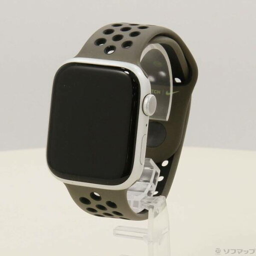 【中古】Apple(アップル) Apple Watch Series 8 GPS 45mm シルバーアルミニウムケース オリーブグレー/ブラックNikeスポーツバンド 【352-ud】 【中古】Apple(アップル) Apple Watch Series 8 GPS 45mm シルバーアルミニウムケース オリーブグレー/ブラックNikeスポーツバンド 【352-ud】