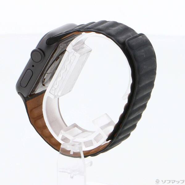 【中古】Apple(アップル) Apple Watch Series 6 GPS 40mm スペースグレイアルミニウムケース ミッドナイトレザーリンク 【269-ud】