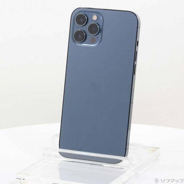 【中古】Apple(アップル) iPhone12 Pro Max 256GB パシフィックブルー MGD23J/A SoftBank 【305-ud】
